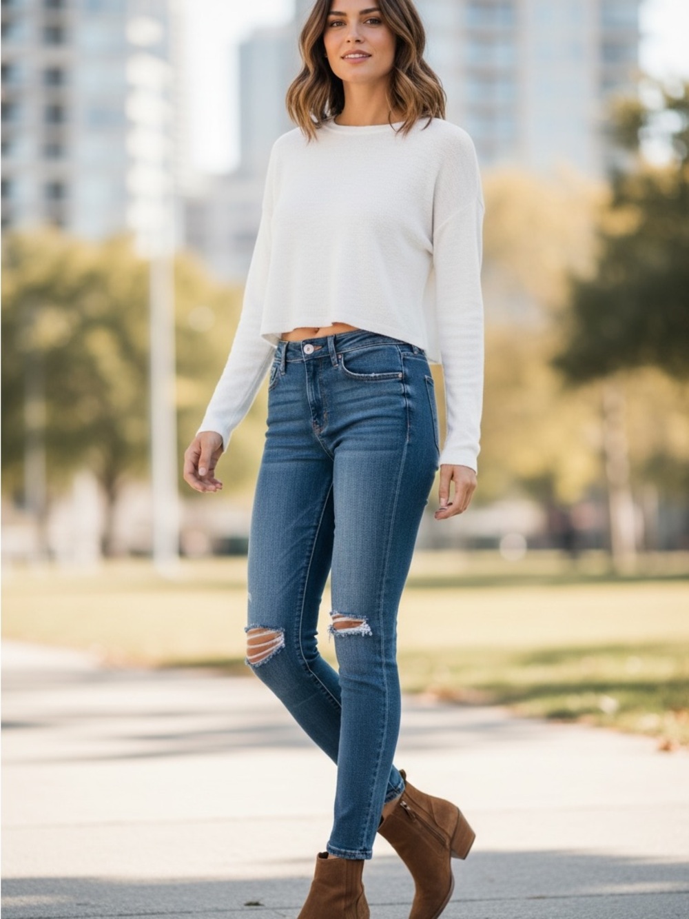 PAIGE Verdugo Crop Skinny Jean Size 27